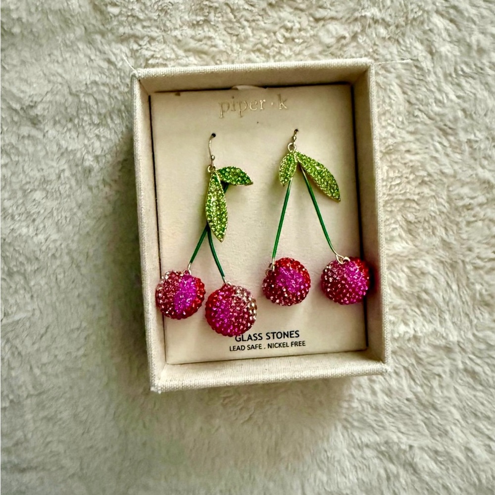 Piper K Cherry Earrings